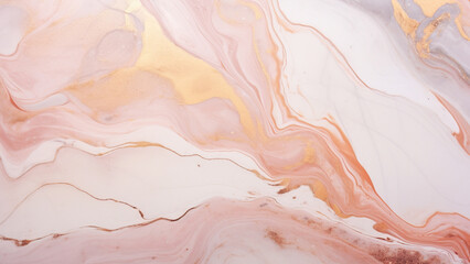  Luxurious Rose Gold and Marble Abstract Pattern Wallpaper