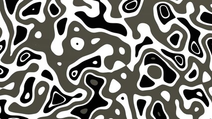 Canvas Print - Silver Liquid Background Waving Water Fluid 3D Texture Abstract Surface 4K
