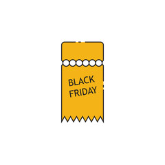 Sticker - Black Friday icon vector