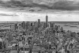 Fototapeta Miasta - View from above of New York skyscrapers