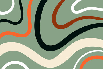 Wall Mural - Psychedelic swirl groovy colorfull pattern Twist Distorted Texture. Psychedelic retro wave wallpaper. Liquid groovy background