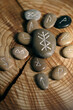 runic talisman runescript surrounded by runes