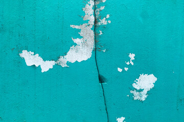 Wall Mural - green cement wall texture and background white space