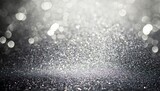 Fototapeta Łazienka - Silver glitter defocused abstract Twinkly Lights Background