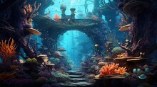 An Awe-inspiring Underwater Kingdom That Showcases T  AI Generated Illustration