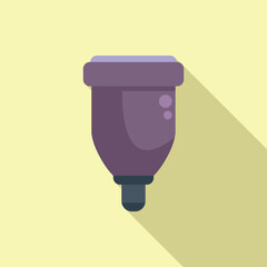 Poster - Room bulb control icon flat vector. Led lamp. Interior energy