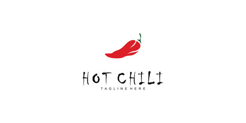 Wall Mural - Simple hot chili template design with unique concept| premium vector