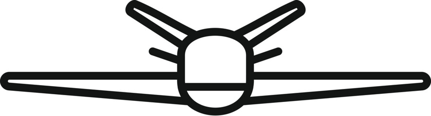 Poster - Drone fly airplane icon outline vector. Computer aerial. Video toy