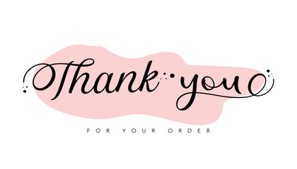 Thank you Compliment card with white background and text spice. illustration vector.