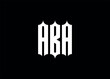 
ABA initial monogram letter business logo