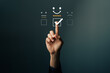 © sarawut - Customer satisfaction survey concept, customer feedback, the best service from employees, users give a 5-star rating online digital business, best experience in service from a reputable organization.