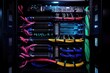 A Network of Servers Connected by Vibrant Cables