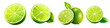 Lime Zest clipart collection, vector, icons isolated on transparent background