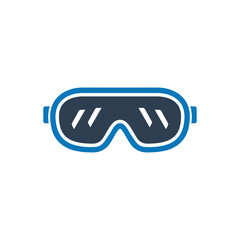 Safety glasses icon