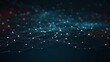 © Teogor Wein - Connected Network Cloud on Dark Background with Blue Light. Abstract Teal Abstraction.