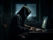 hacker their face obscured by the shadowy hood of their hoodie. Their fingers moved with frantic precision, a blur of rapid keystrokes that echoed the urgency of the digital battle they were waging