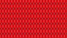 Geometric Red Argyle Pattern Background. Diamond Check Wallpaper. Celebration Concept. Vector Illustrator.