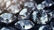 Diamonds Close Up Different Cuts and Sizes Gemstones Jewelry Precious Stones Facets Luxury Sparkling Expensive Shiny Brilliant Clarity