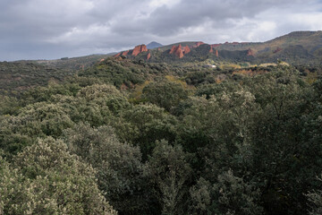 Landscape in Las Médulas, León. It is an ancient gold mine of roman empire (I and II century BC) in Spain and World Heritage 