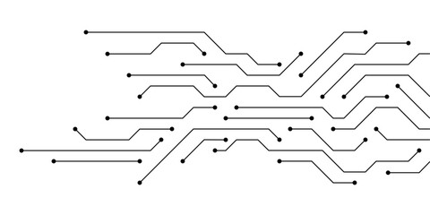 abstract white circuit board background