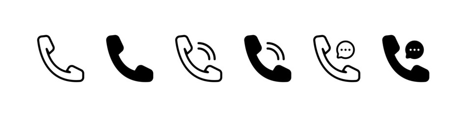 Sticker - Phone icon. Phone call vector icon. Phone sign