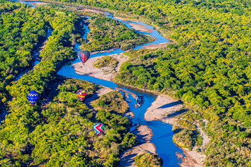 Wall Mural - Hot Air Balloons Over the Rio Grande