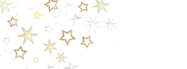 Canvas Print - Stars - golden stars -