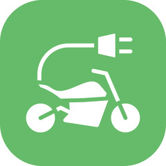 Wall Mural - Electric Bike Icon