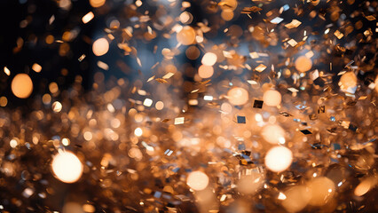 Wall Mural - vibrant celebration with confetti, glitter, and festive party atmosphere