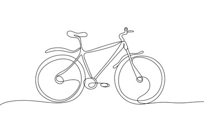 Wall Mural - Bike. Bicycle. One line