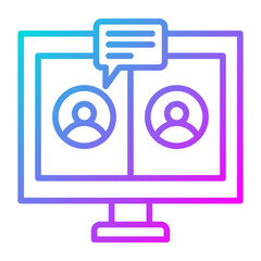 Sticker - Video Conference Icon