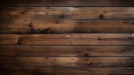 Wall Mural - close up of wall made of wooden planks generativ ai	
