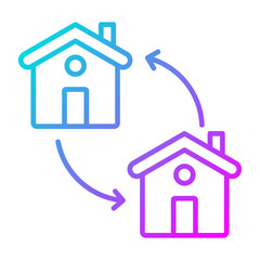 Poster - House Exchange Icon