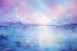 Sapphire Waterscape Serenity, abstract landscape art, drawing, generative ai
