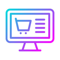 Sticker - Online Business Icon