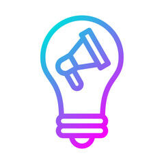 Wall Mural - marketing solution icon