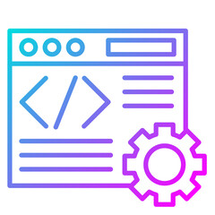 Wall Mural - web development icon