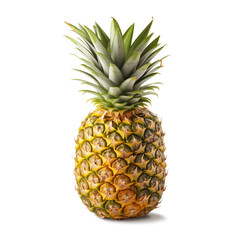 Wall Mural - Pineapple isolated on transparent as png or white background