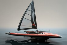 Water Sport Equipment For Wing Foiling. Generative AI