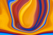 fondo abstracto de colores anaranjado, azul y rojo,  con formas de olas