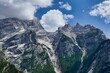 view of alps, photo as a background , in pasubio mountains, dolomiti, alps, thiene schio vicenza, north italy