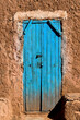 old door in wall, photo as background