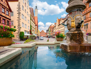 Poster - View of Rothenburg ob der Tauber