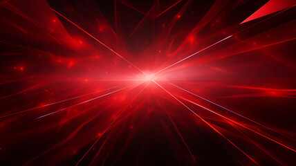 Wall Mural - abstract background with red rays | generative AI