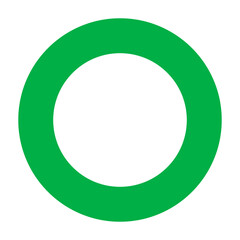 Wall Mural - Green circle icon. Correct answer icon. Vector.