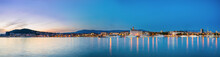 Waterfront Skyline Panorama Of Split In Croatia