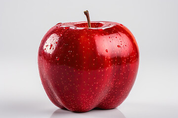 red apple isolated on white