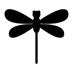 dragonfly glyph icon