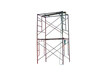 Photo of old outdoor scaffolding isolated on transparent background png file.