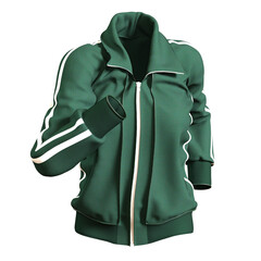 Jacket Sport Female Cloth Fashion 3D render isolated illustration 